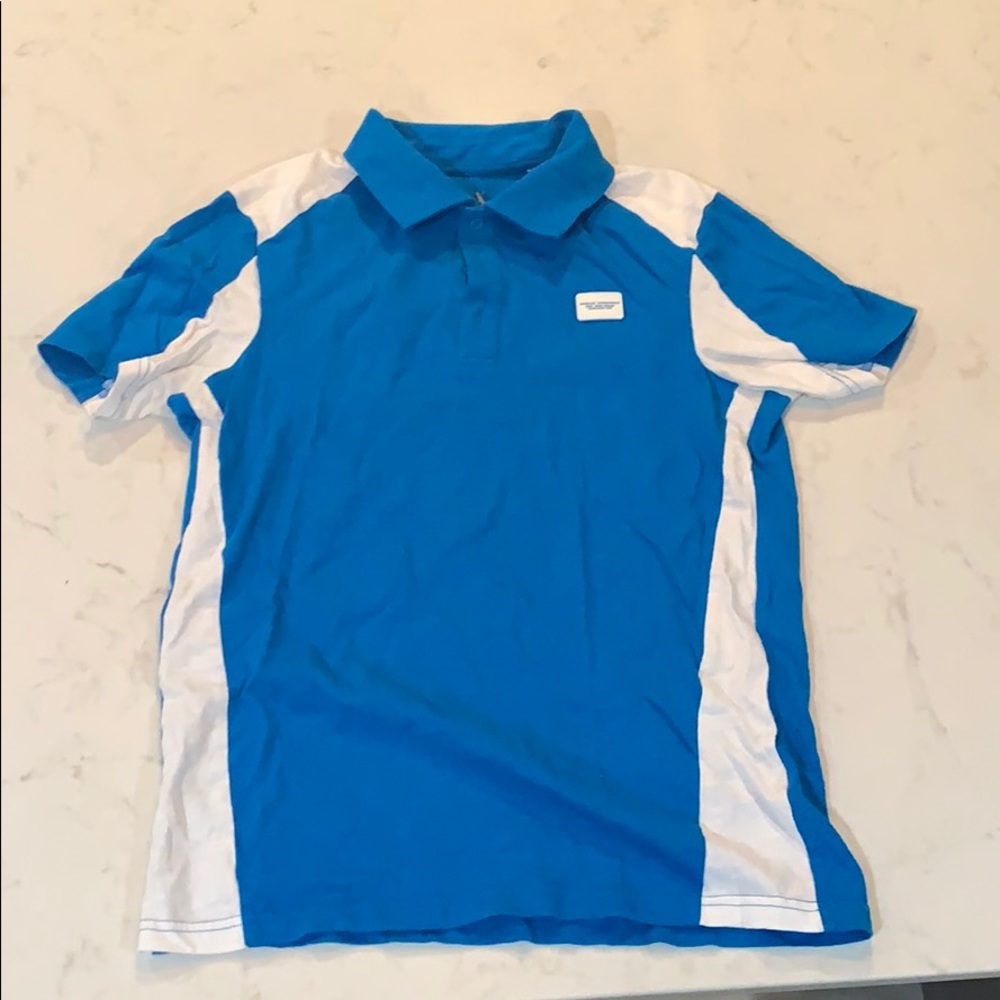 Cool blue polo